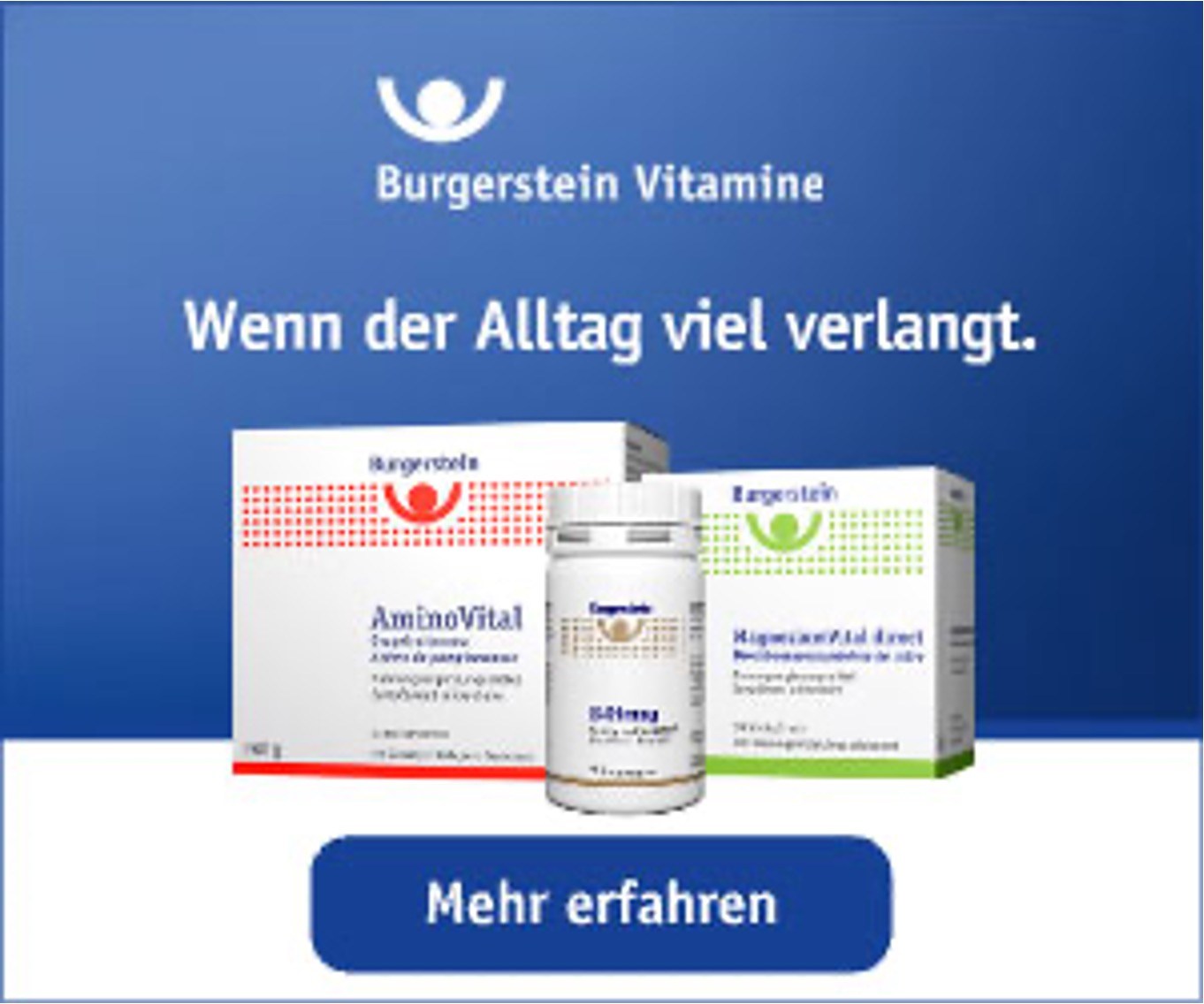 Burgerstein B-Strong Launch & Themenwelt Stress