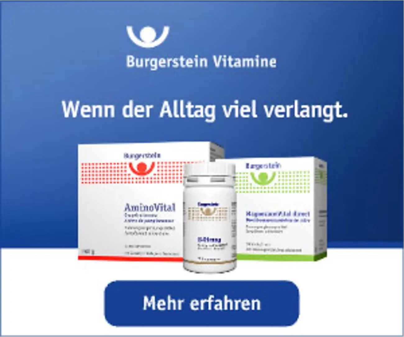 Burgerstein B-Strong Launch & Themenwelt Stress